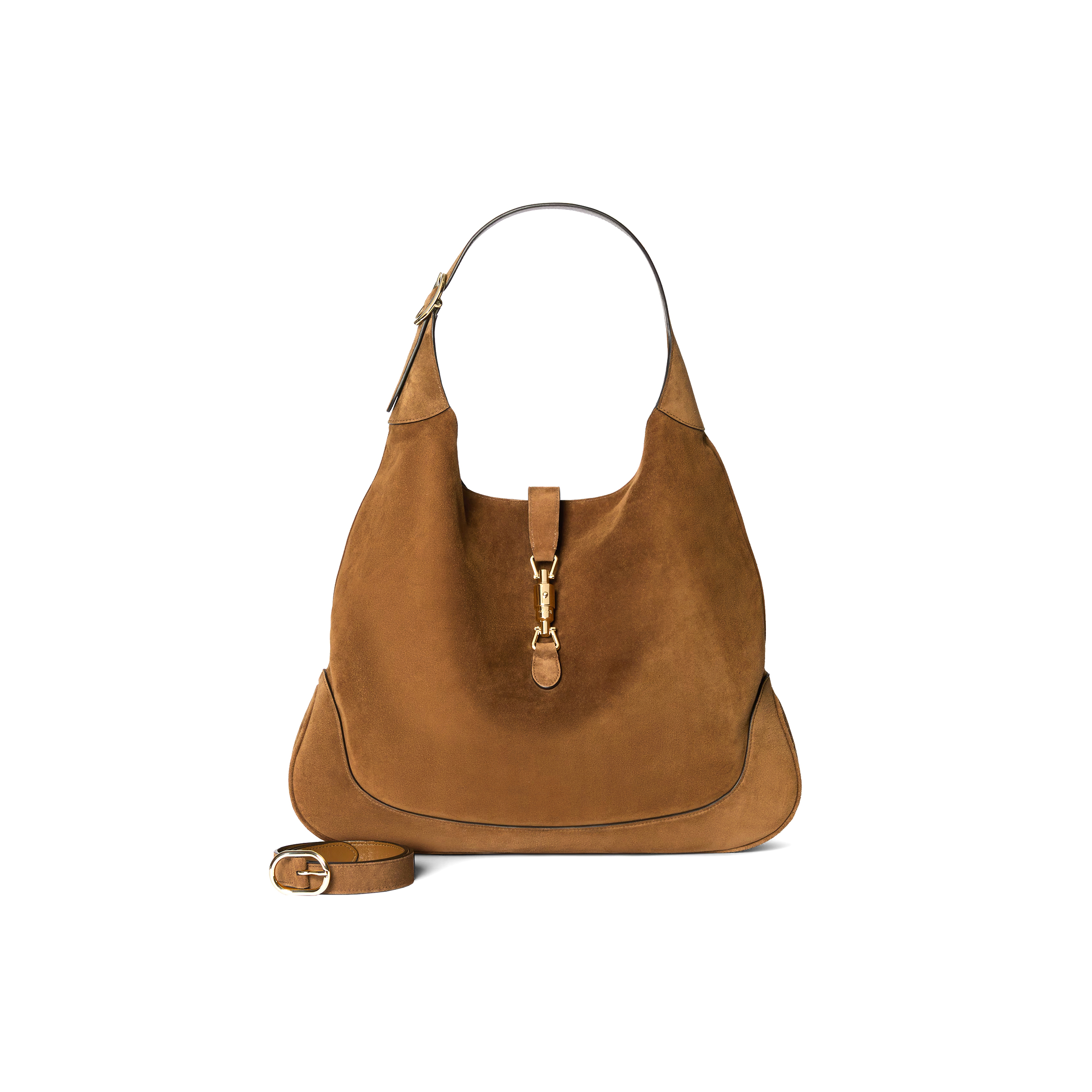 GUCCI JACKIE GIORNO SHOULDER BAG VARIATIONBROWN SUEDE 841542  (44*33*7cm)